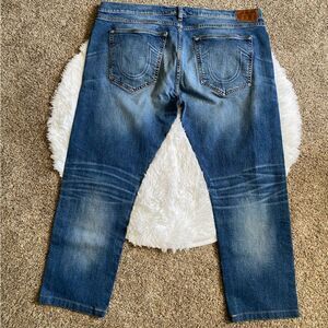 True Religion Rocco Relaxed Skinny Jeans Mens Size 42 Short